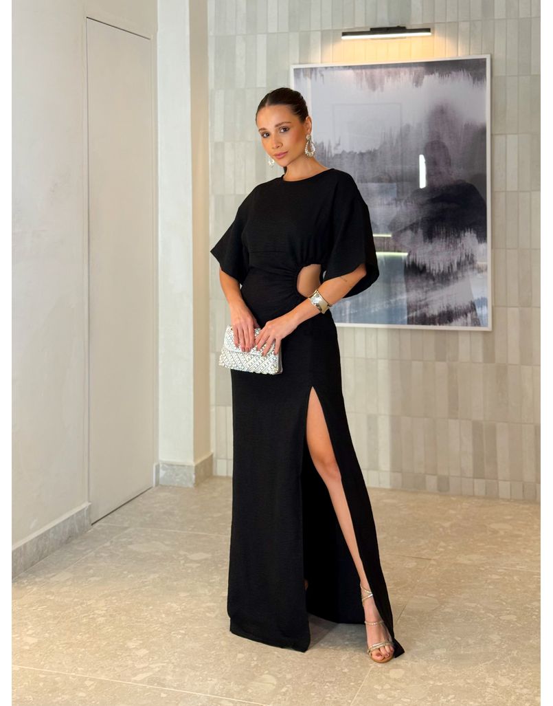 Vestido Manga Tatiane Preto