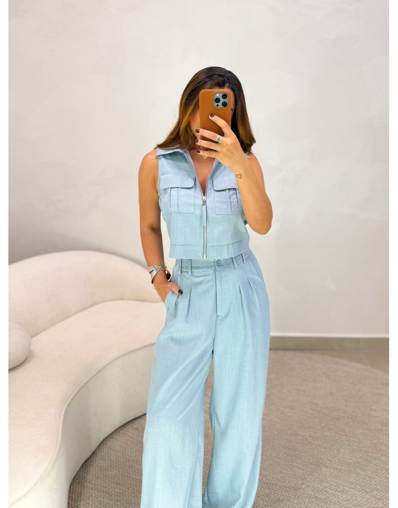 Conjunto Calça Samara Azul