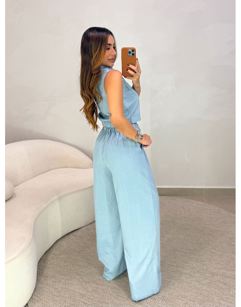 Conjunto Calça Samara Azul