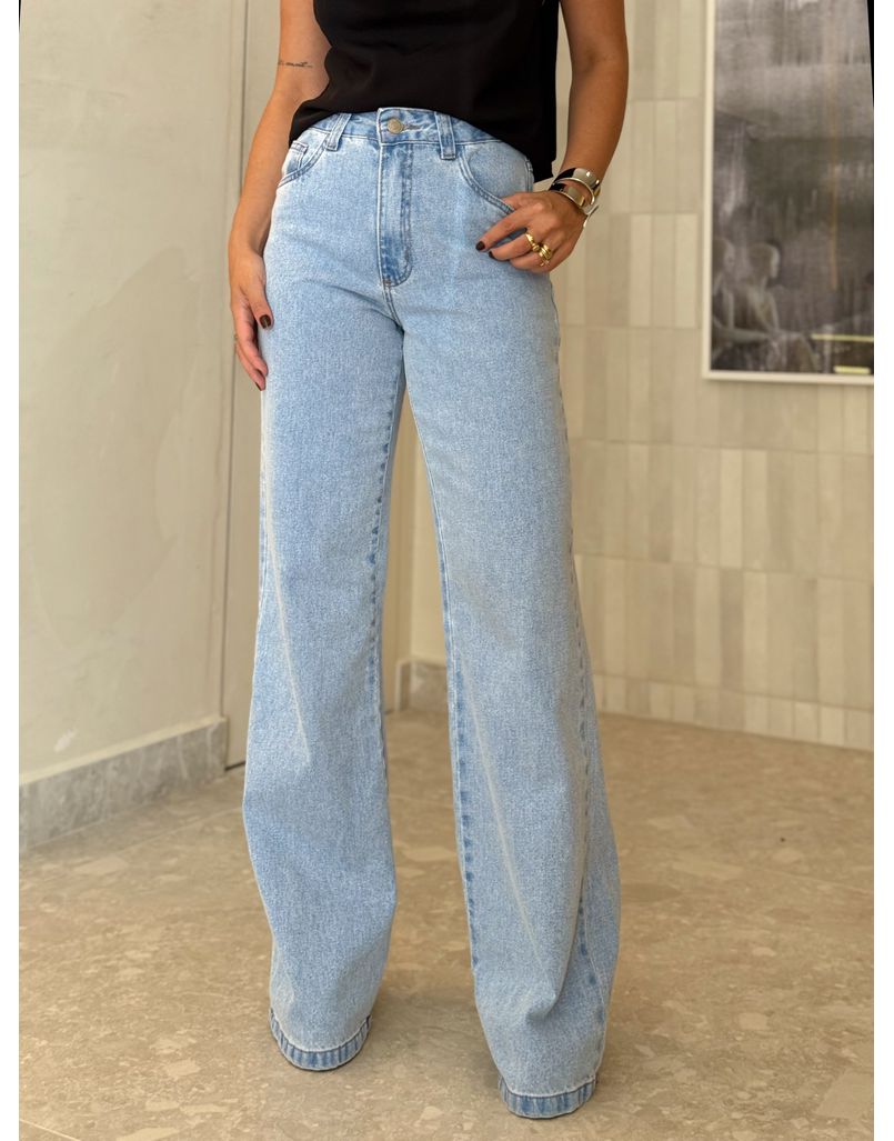 Calça Wide Leg Jeans Cindy