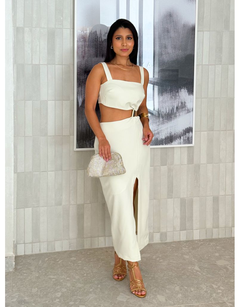 Vestido Midi Violeta Off