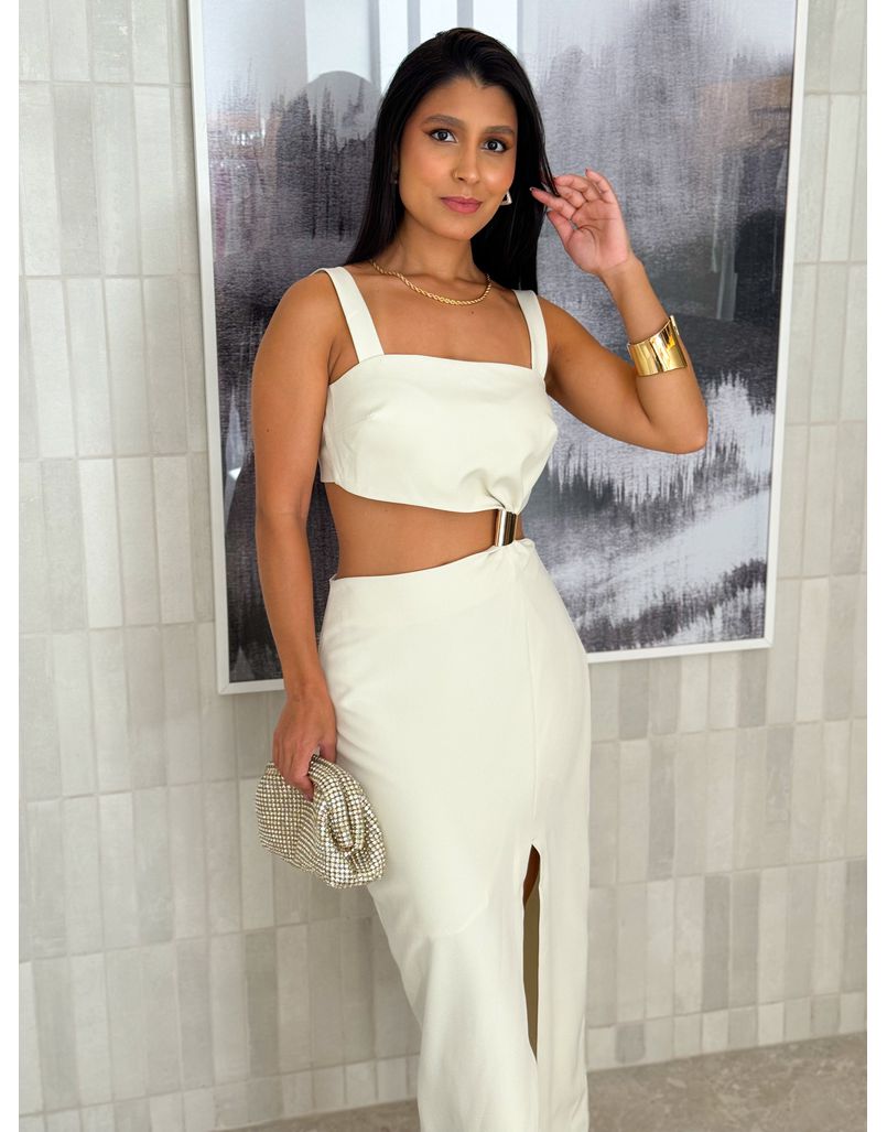 Vestido Midi Violeta Off