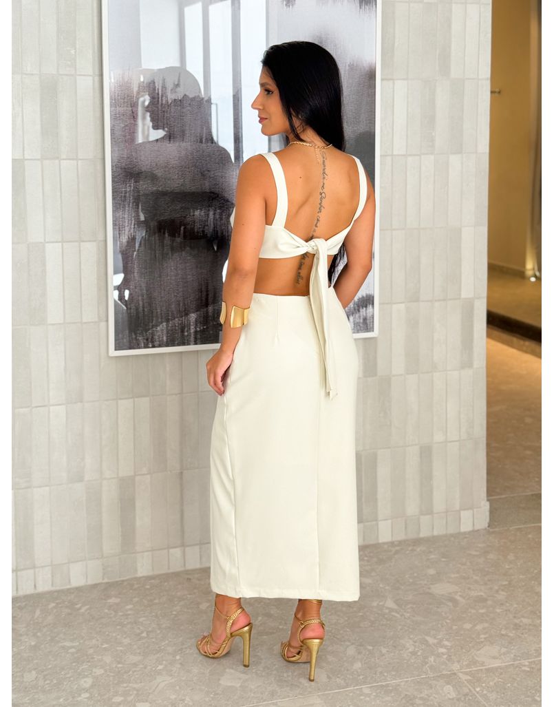 Vestido Midi Violeta Off