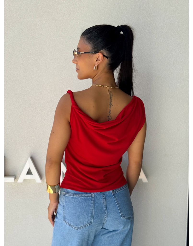 Blusa Ombro a Ombro Emília Vermelha