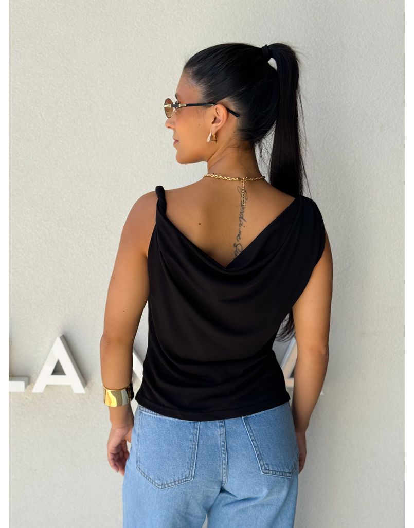 Blusa Ombro a Ombro Emília Preta