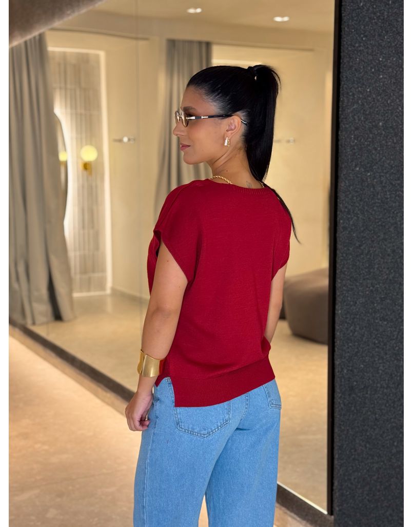 Blusa Decote Eliane Vermelha