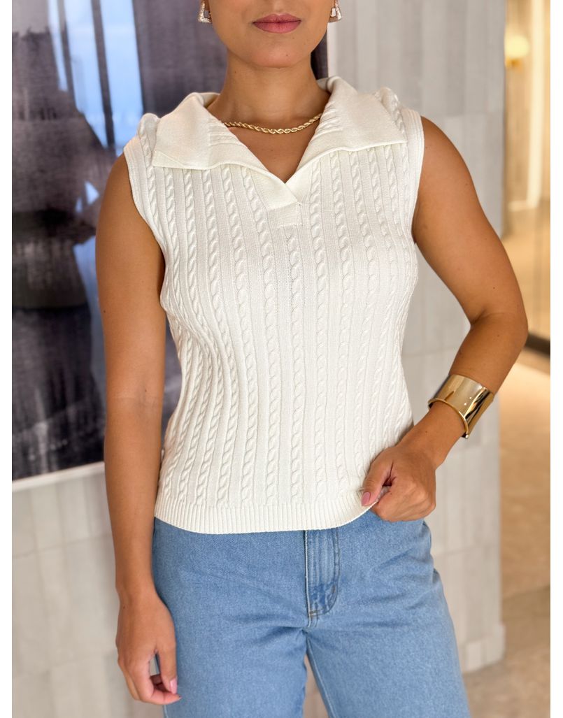 Blusa Gola Polo Pamela Off