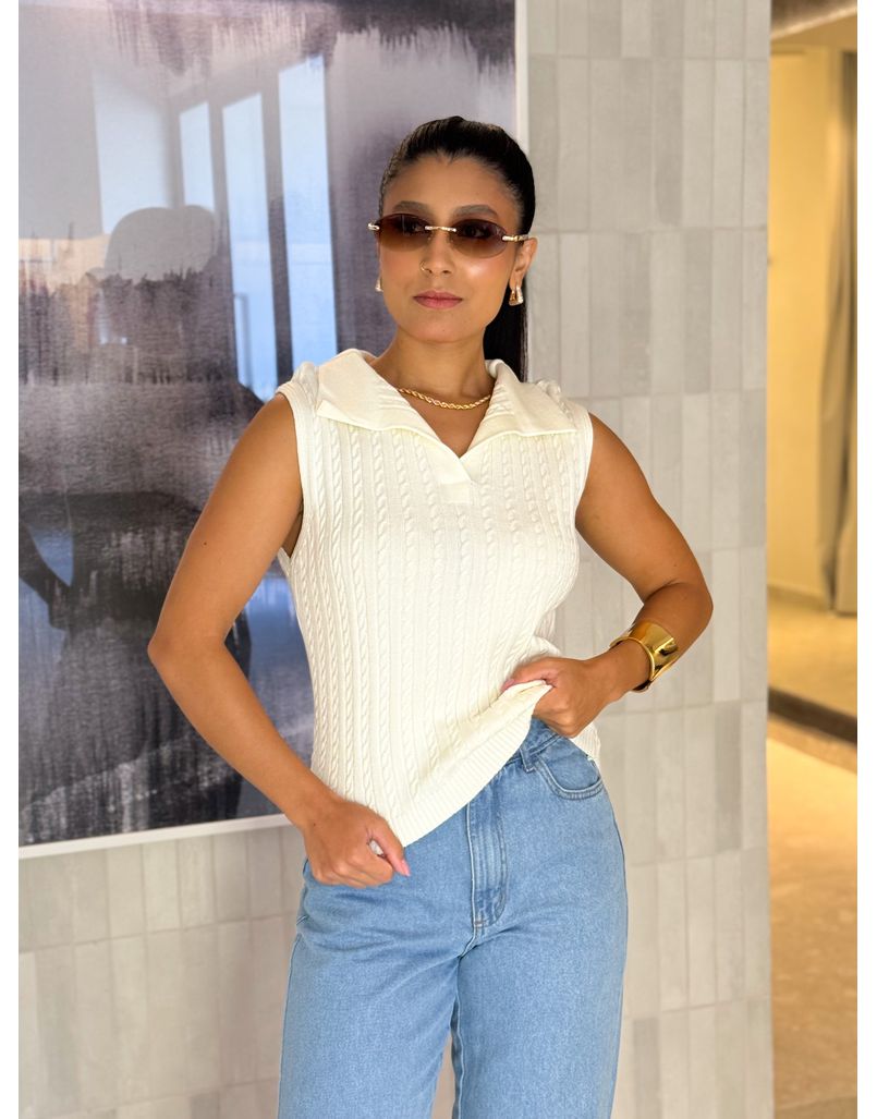 Blusa Gola Polo Pamela Off