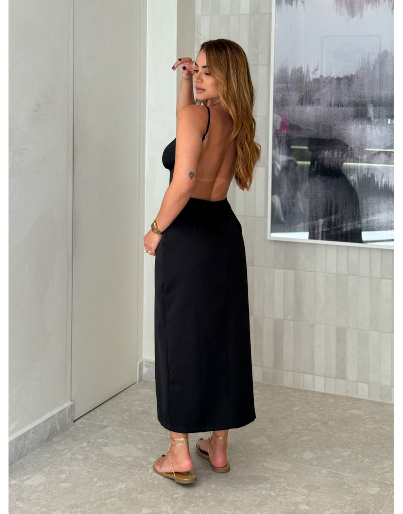 Vestido Midi Carine Preto 