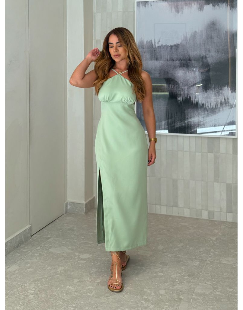 Vestido Midi Carine Verde