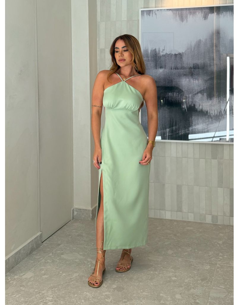 Vestido Midi Carine Verde
