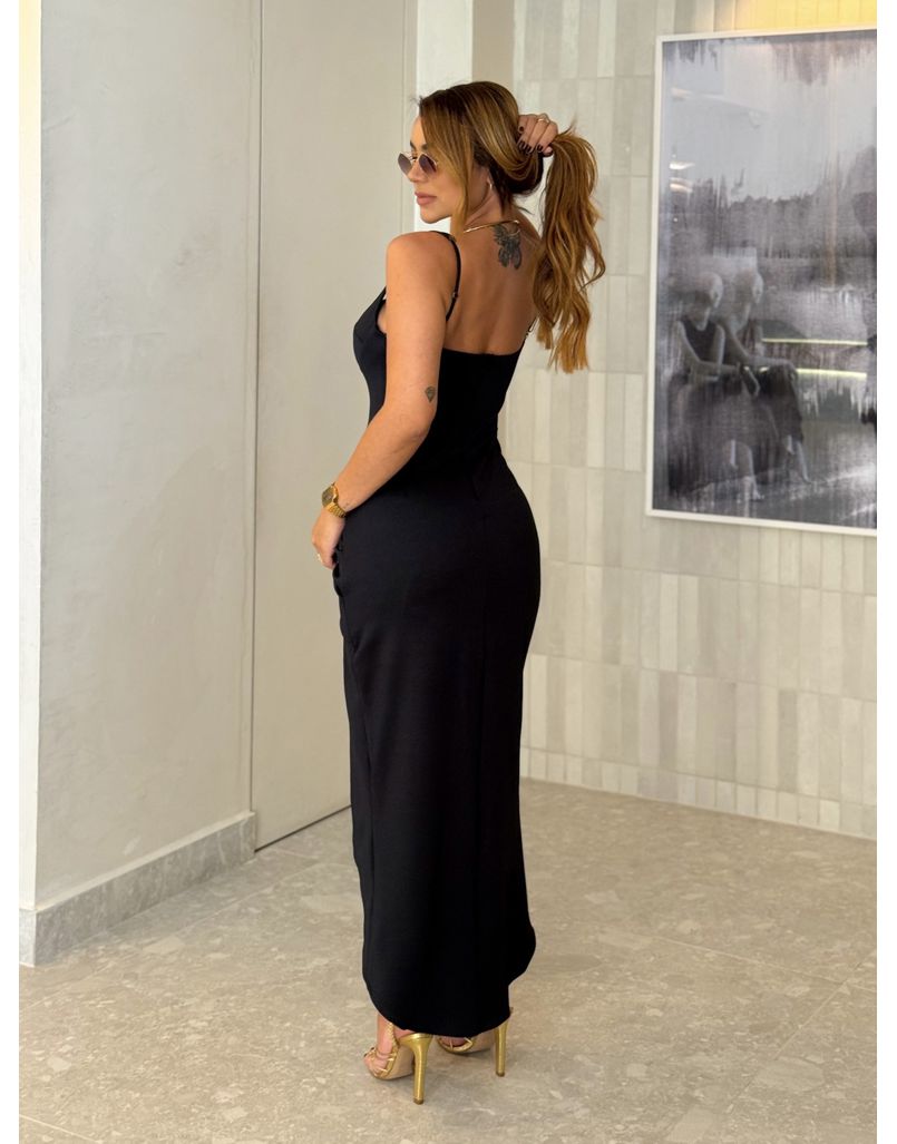 Vestido Midi Ananda Preto