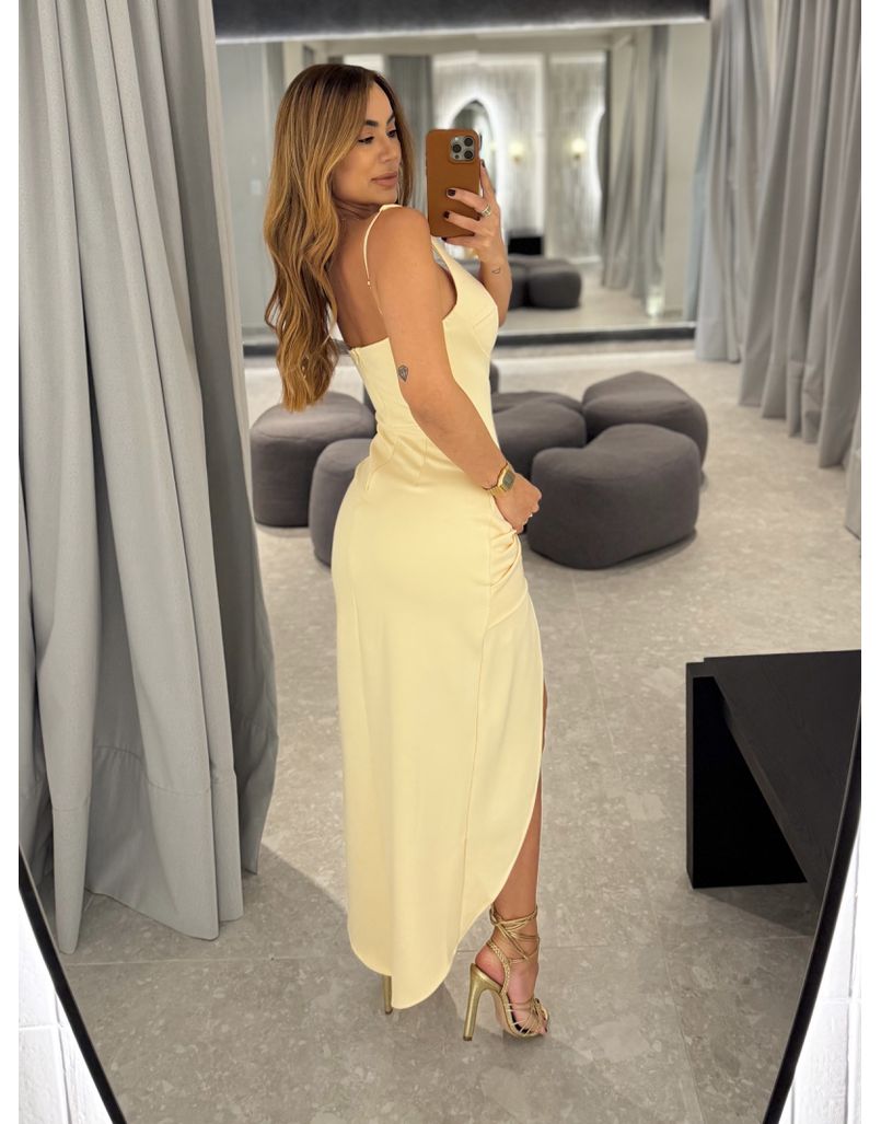Vestido Midi Ananda Amarelo