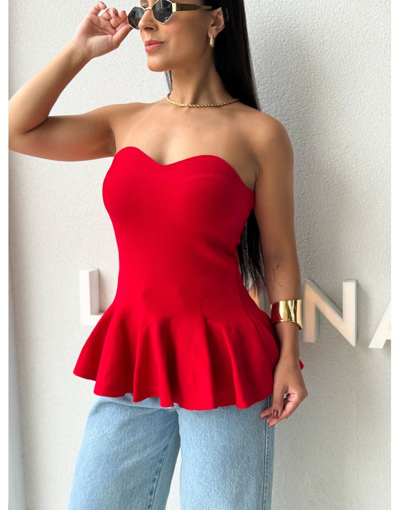 Blusa Tricot Elisa Vermelha