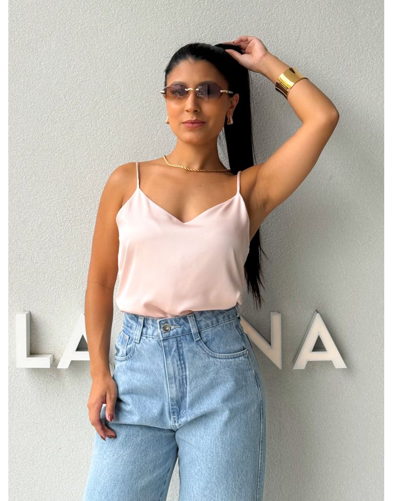 Blusa Cetim Cristiane Rosa