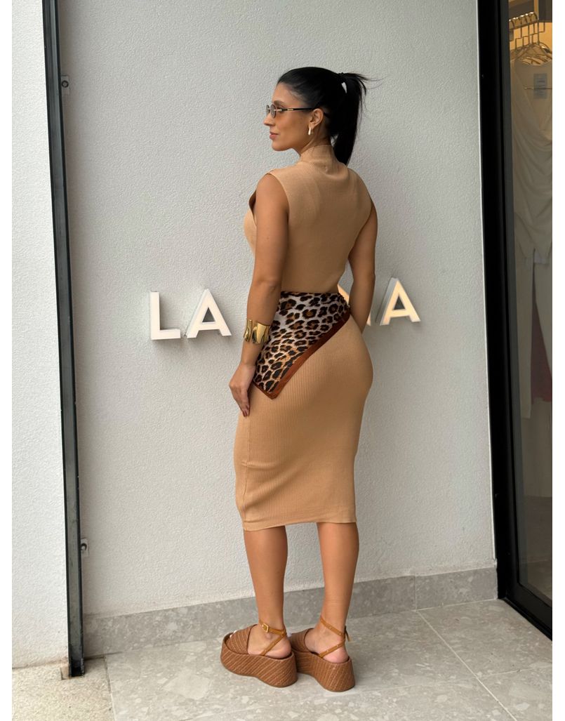 Vestido Tricot Valéria Mocha Mousse