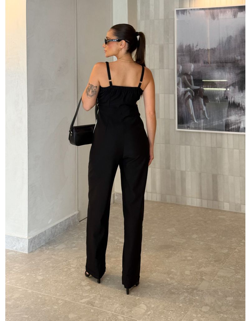 Macacão Listra Marina Preto