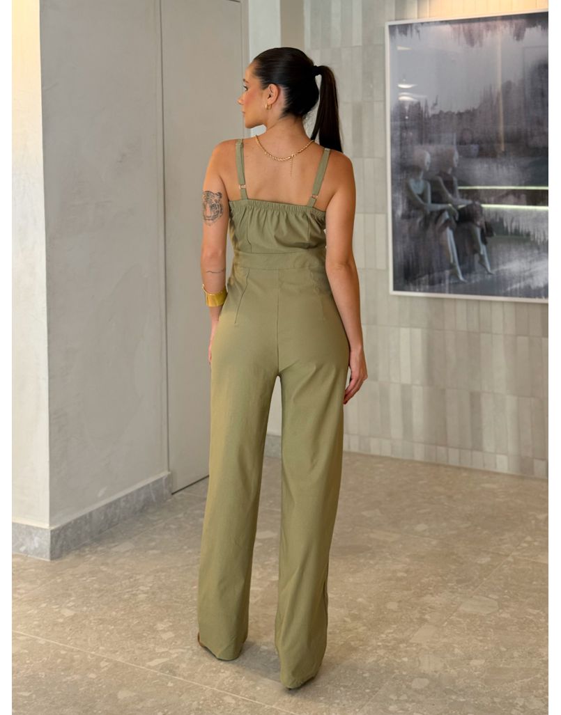 Macacão Listra Marina Verde