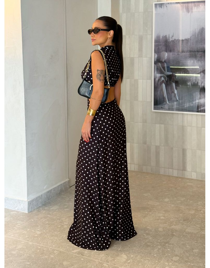 Vestido Midi Poá Diane 