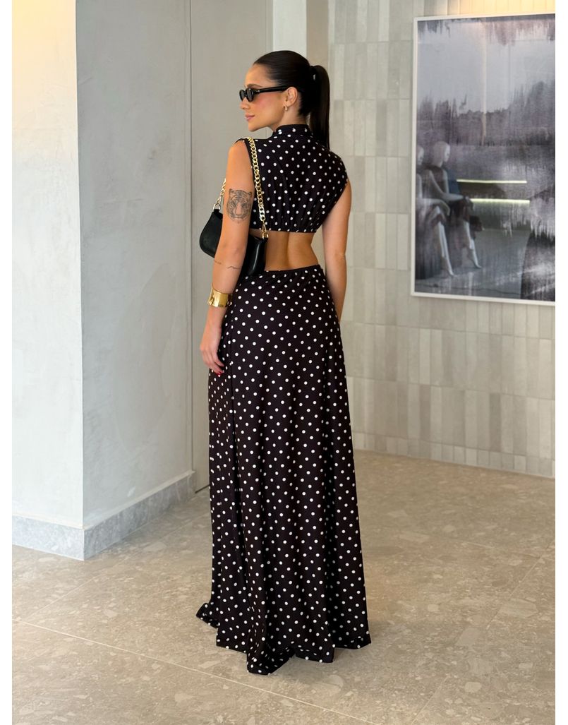 Vestido Midi Poá Diane 