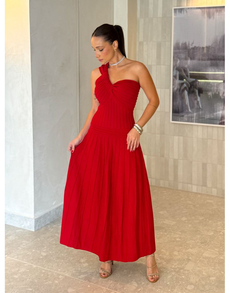 Vestido Tricot Patricia Vermelho