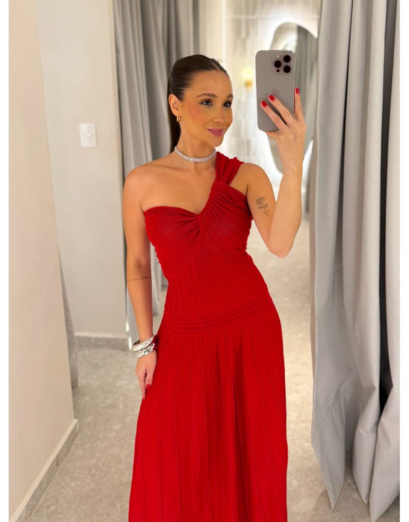 Vestido Tricot Patricia Vermelho