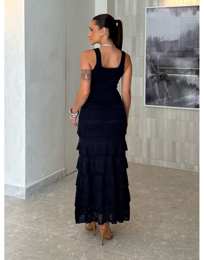 Vestido Tricot Damaris Azul