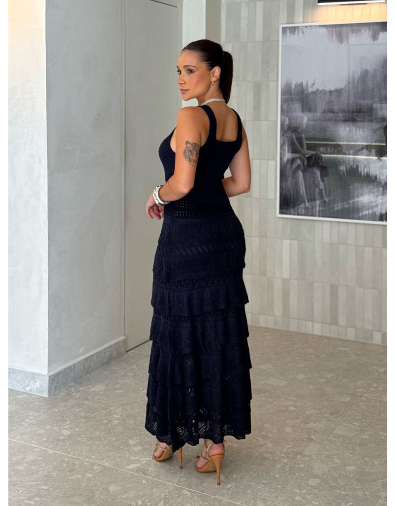 Vestido Tricot Damaris Azul