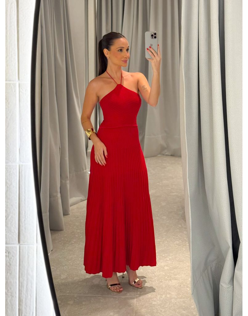 Vestido Tricot Clarisse Vermelho 