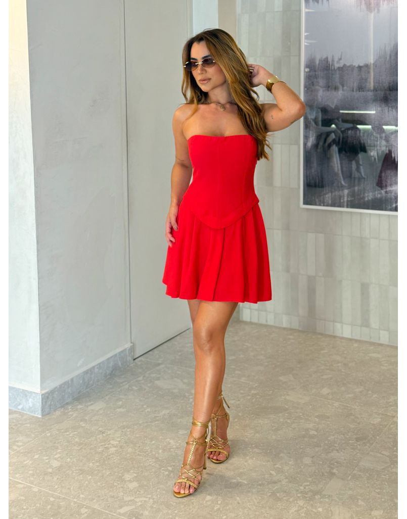 Vestido Tomara que Caia Mali Vermelho