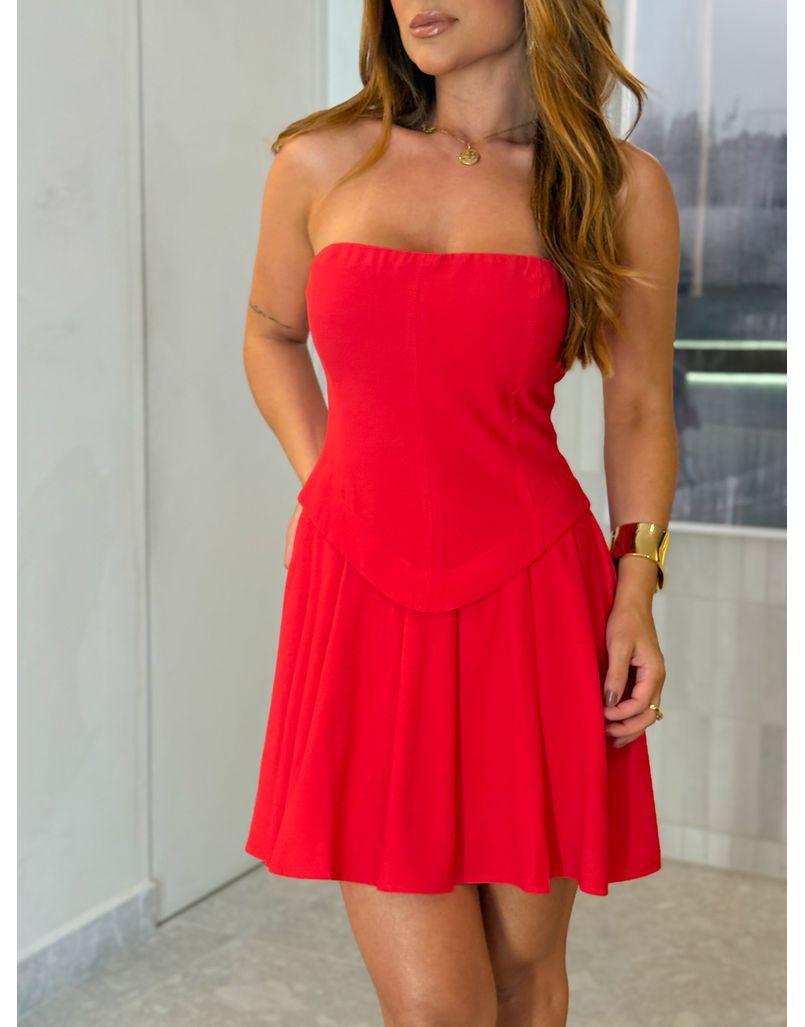 Vestido Tomara que Caia Mali Vermelho
