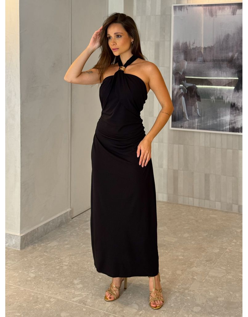 Vestido Midi Natasha Preto