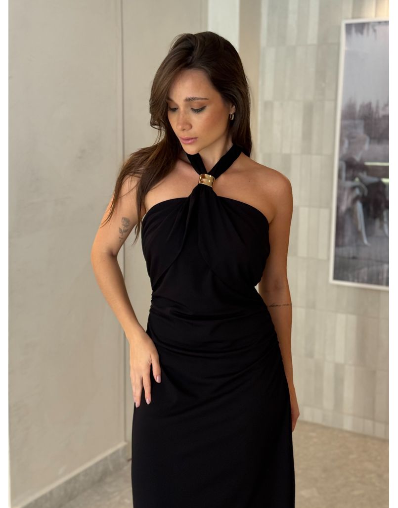 Vestido Midi Natasha Preto