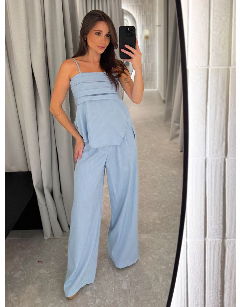 Conjunto Risca de Giz Laisa Azul 