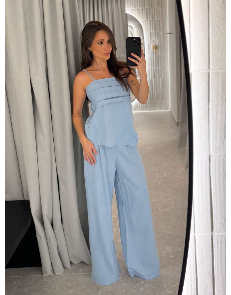 Conjunto Risca de Giz Laisa Azul 