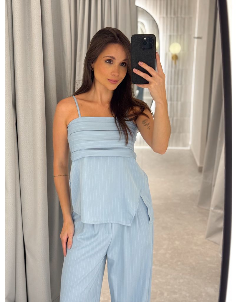 Conjunto Risca de Giz Laisa Azul 