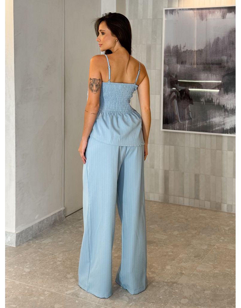 Conjunto Risca de Giz Laisa Azul 