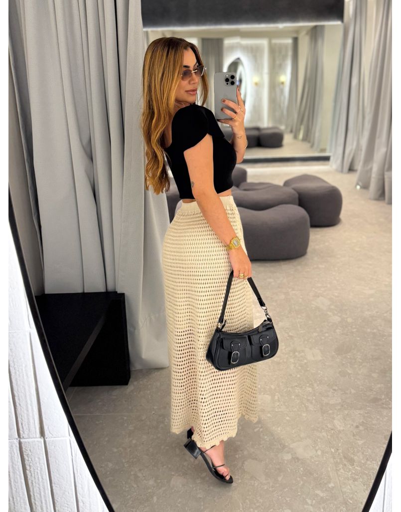 Saia Tricot Aisha Areia