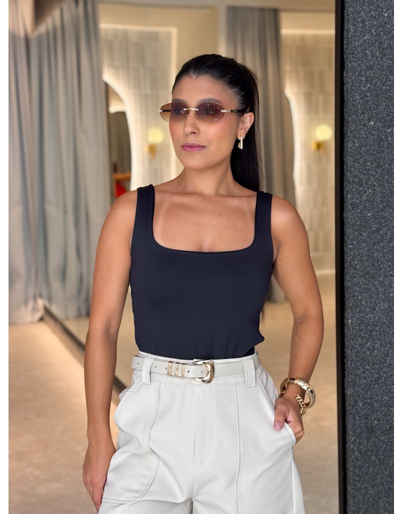 Body Alça Let Preto