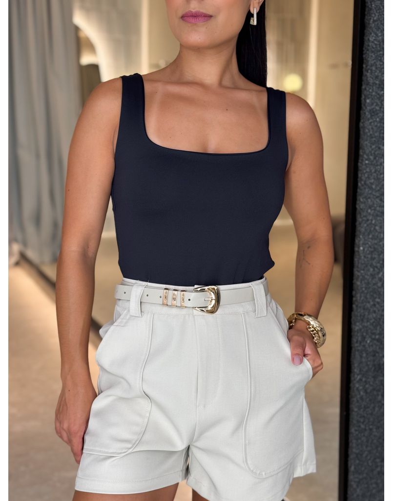 Body Alça Let Preto