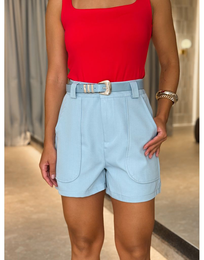 Short Cinto Malu Azul