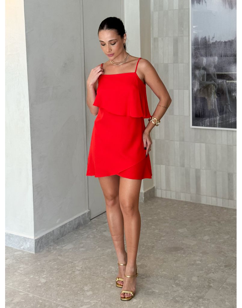 Vestido Alcinha Jordânia Vermelho