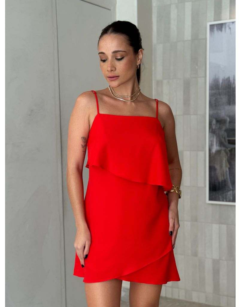 Vestido Alcinha Jordânia Vermelho