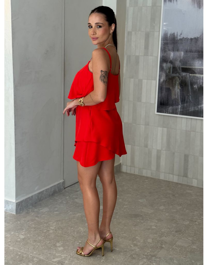 Vestido Alcinha Jordânia Vermelho