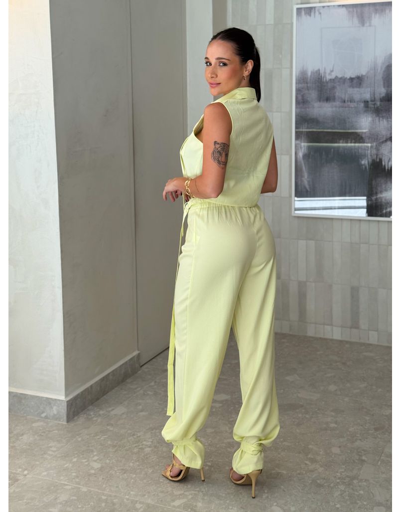 Conjunto Cargo Vanessa Amarelo