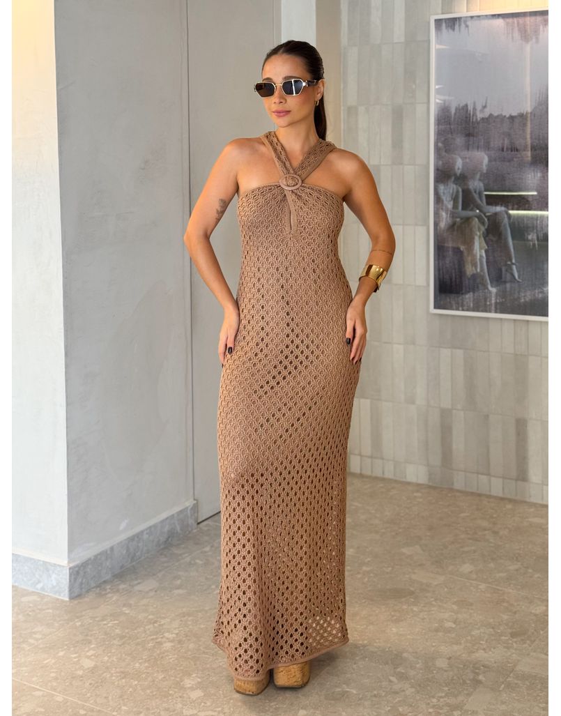 Vestido Tricot Jordana Cappuccino