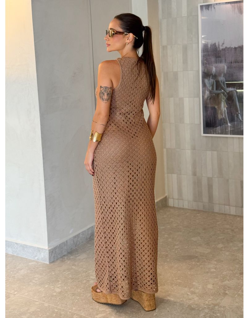 Vestido Tricot Jordana Cappuccino