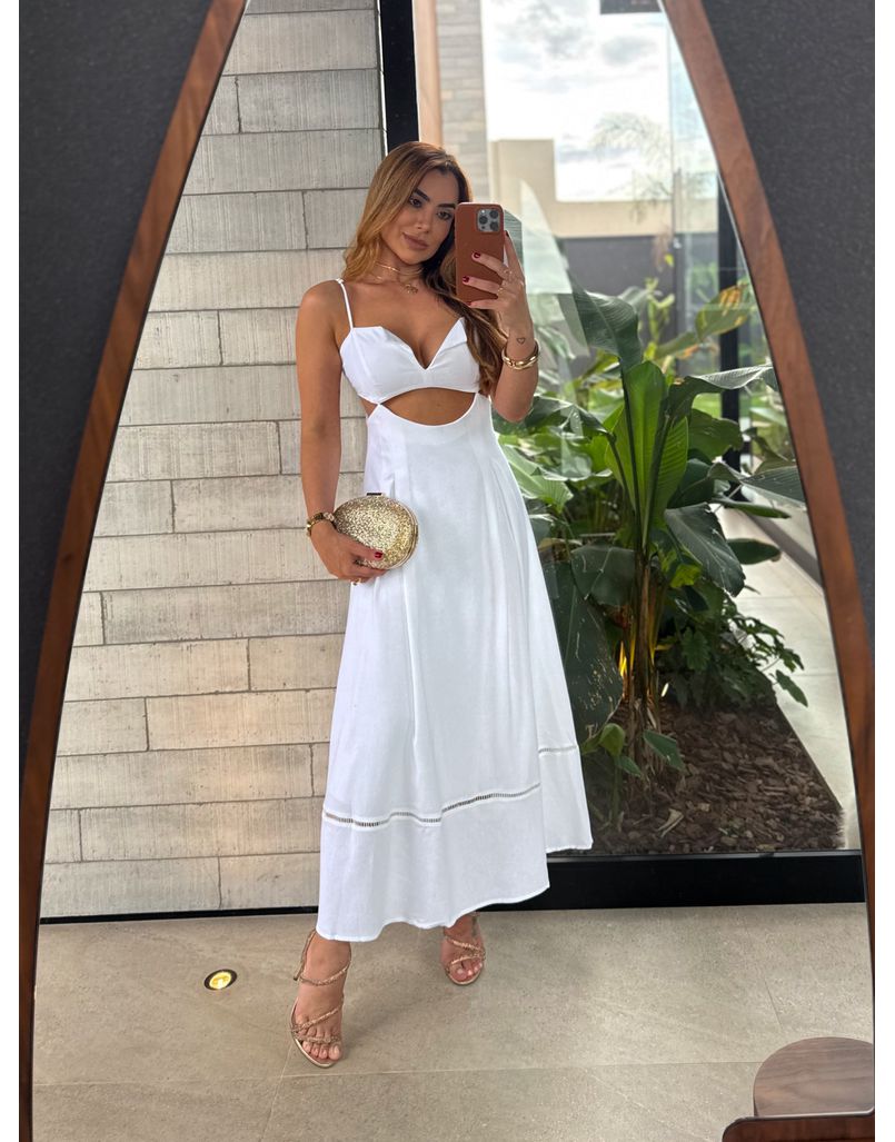 Vestido Midi Maraisa Branco 