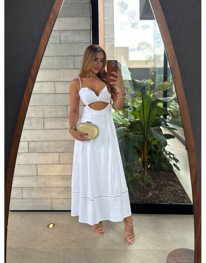 Vestido Midi Maraisa Branco 