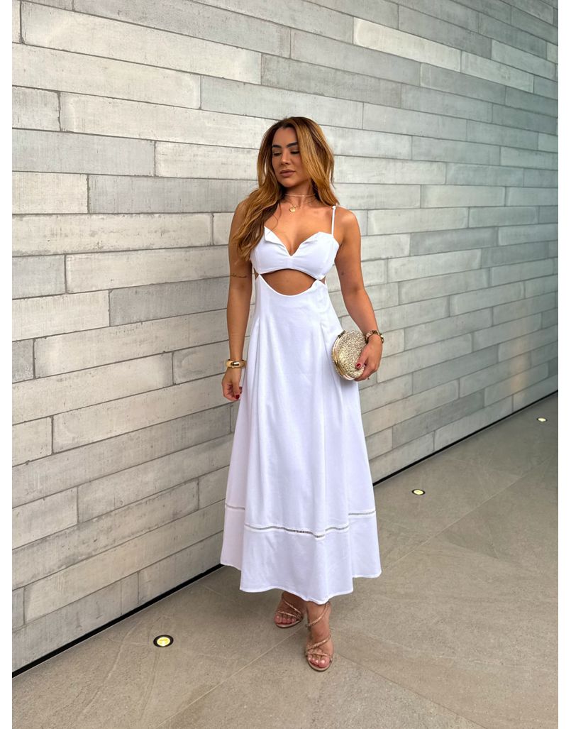 Vestido Midi Maraisa Branco 